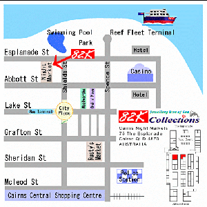 Cairns Map access to 82K Shop